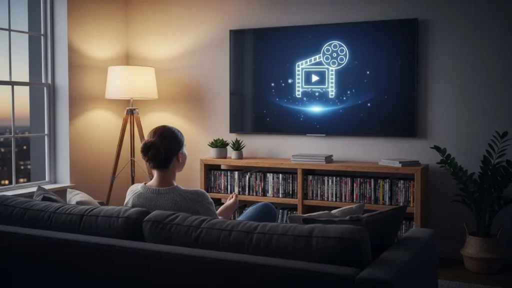 デジタル化したDVDライブラリを楽しむユーザー