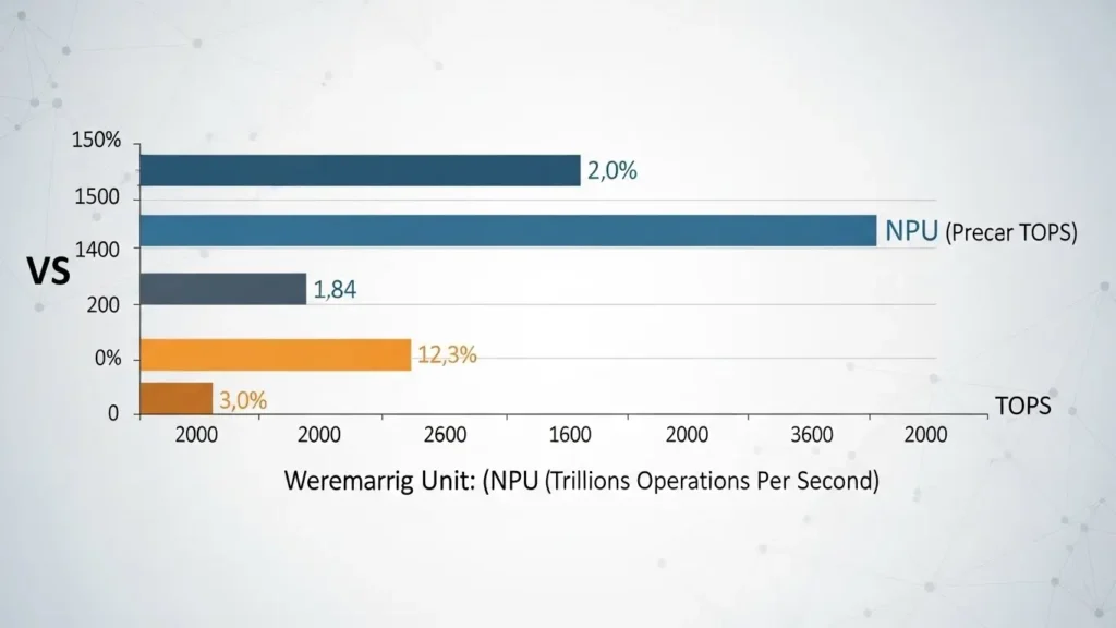 スマートフォンとパソコンでのNPU利用シーンの比較