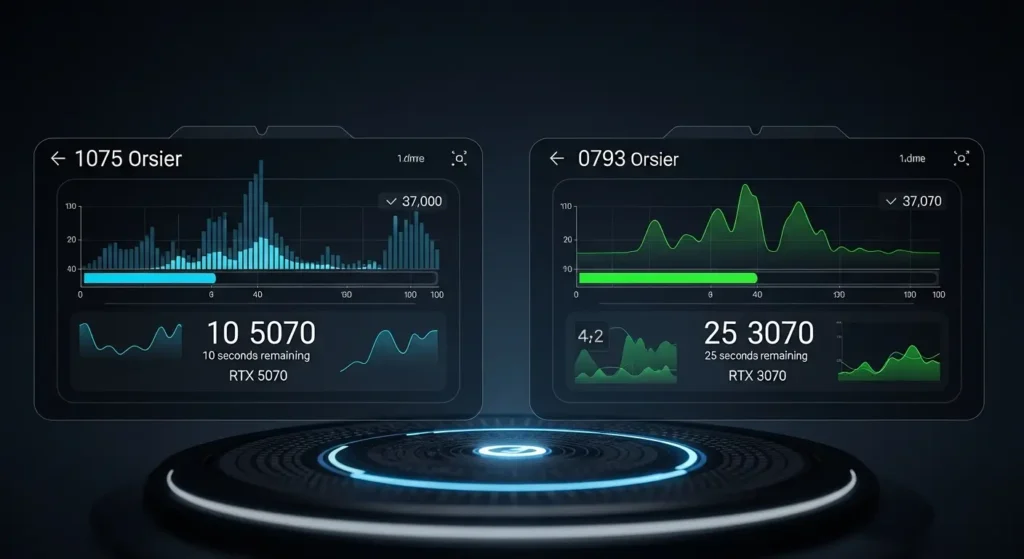 RTX 5070と旧世代のAI画像生成速度の比較