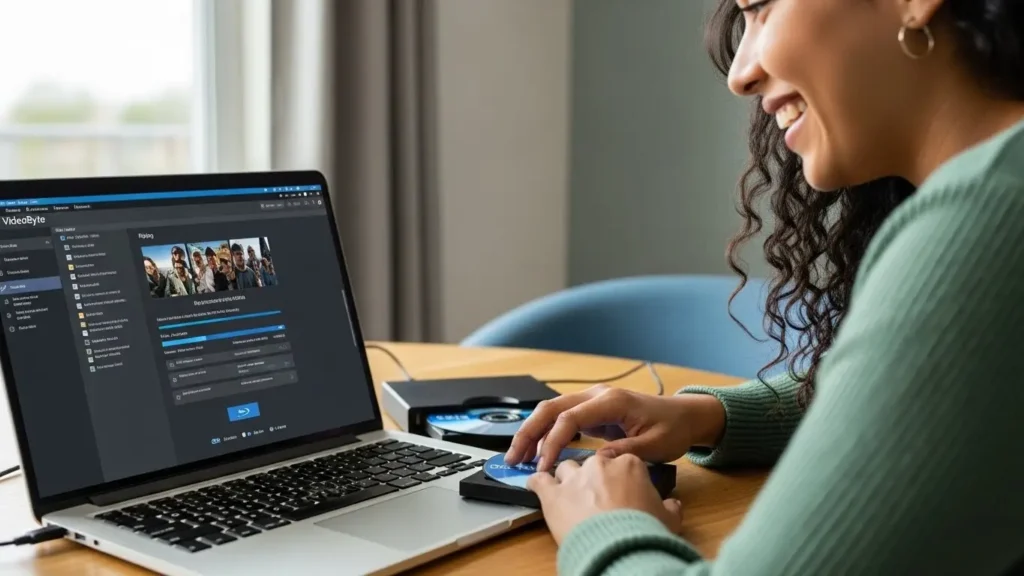 VideoByte BD-DVD リッピングソフトを使用しているユーザーの様子