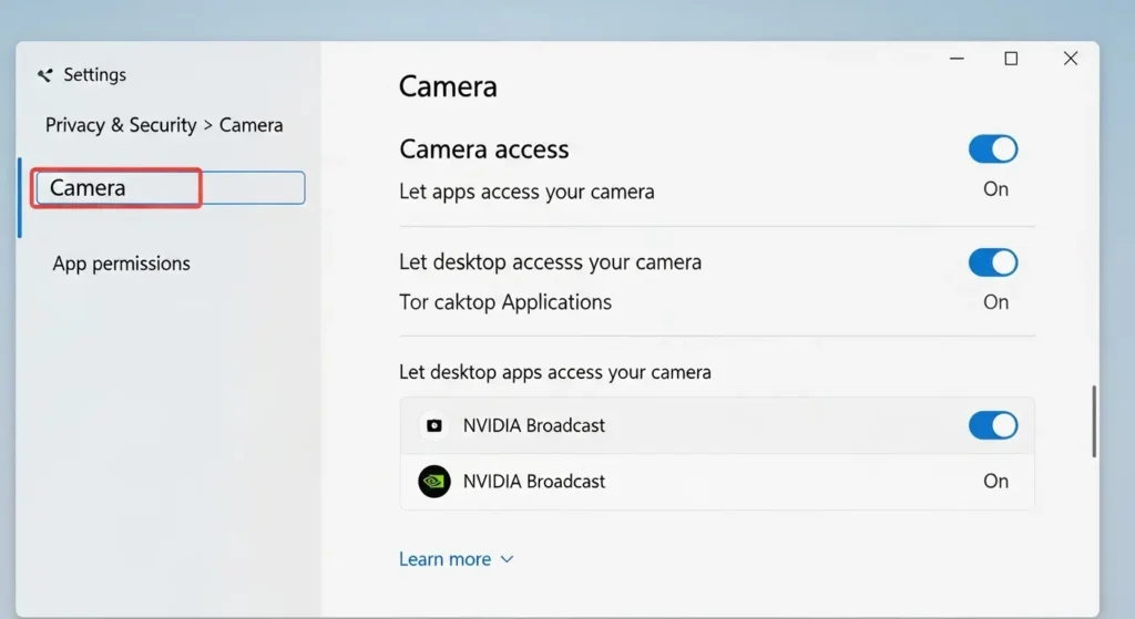 Windows11のカメラプライバシー設定でアクセスを許可する方法