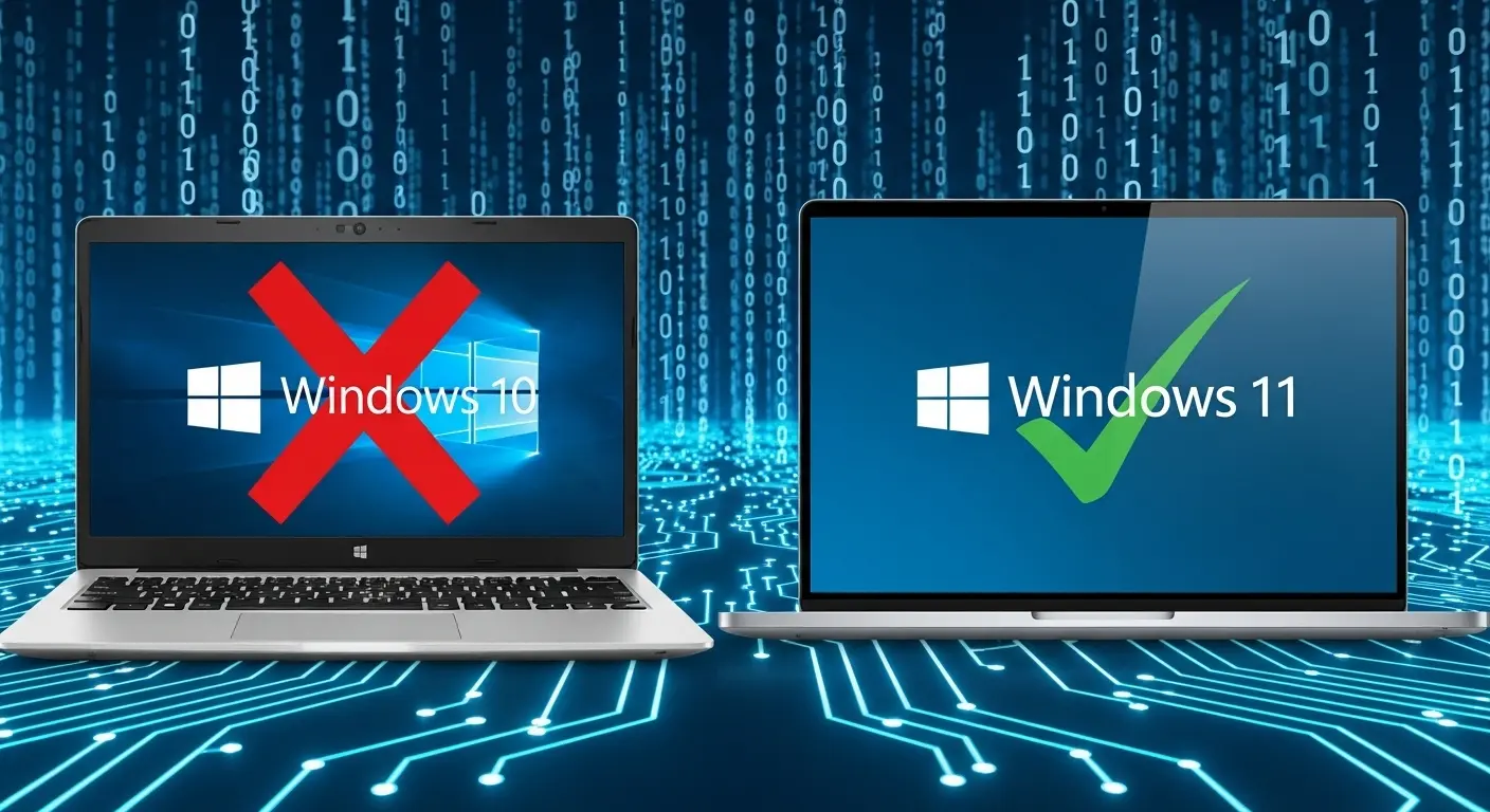 Windows 11に対応しているかを確認する方法と比較イメージ