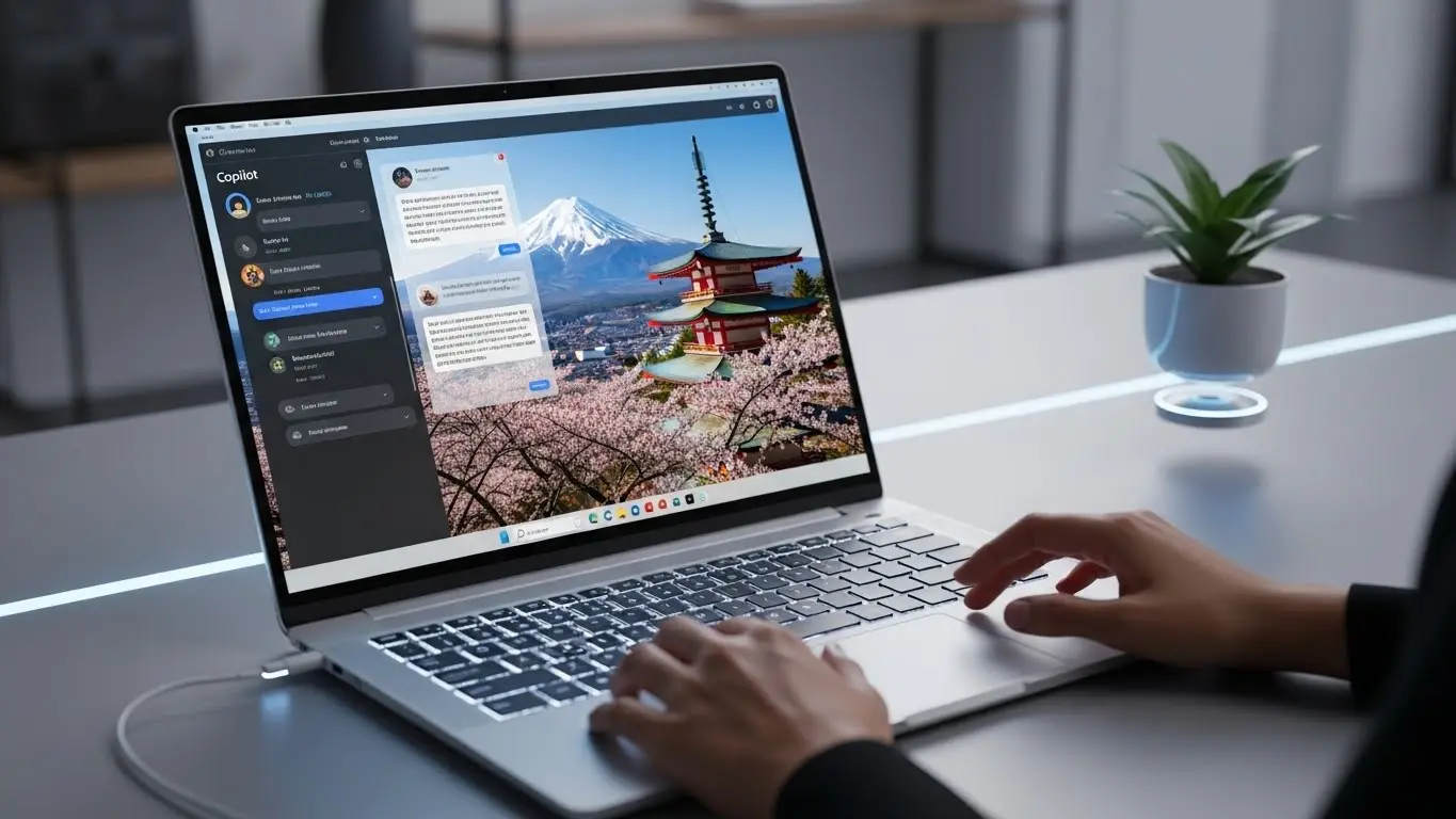 Windows 11でCopilotを使用しているクリーンな作業環境