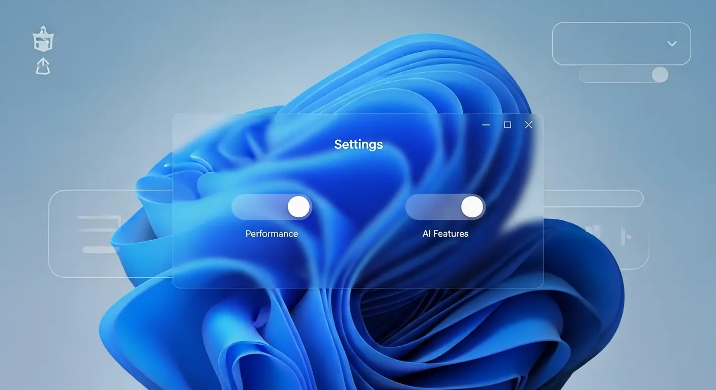 Windows 11の最適化設定画面を示すイメージ図