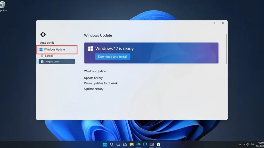 Windows 11の設定画面から12へアップグレードする手順