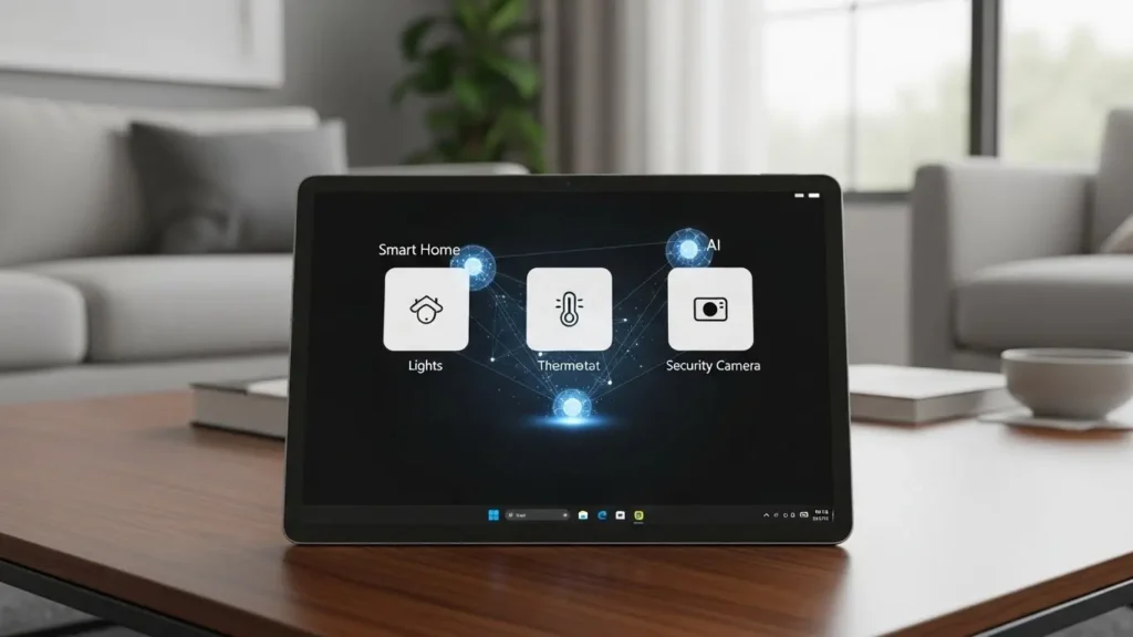Windows 12のAIエージェントでスマートホーム機器を操作する画面