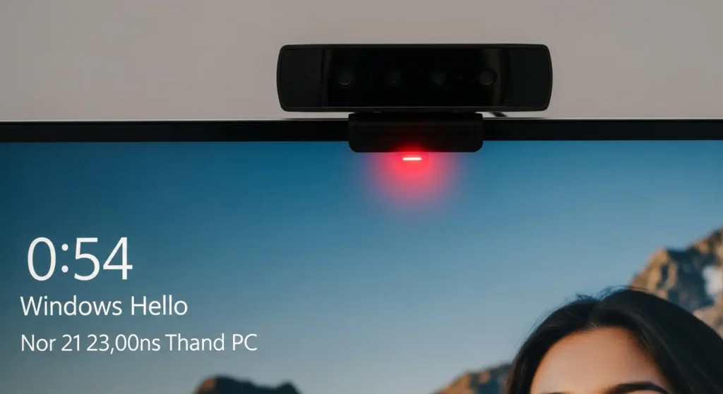 Windows Hello顔認証に対応したWebカメラのセキュリティ機能