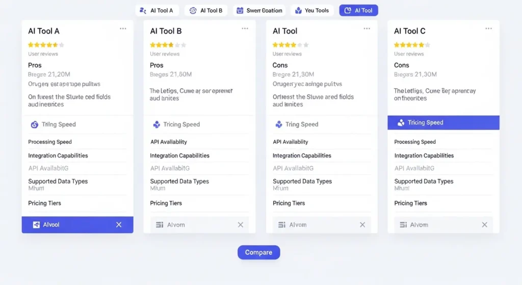 2026年最新版のAI議事録ツール比較レビュー画面