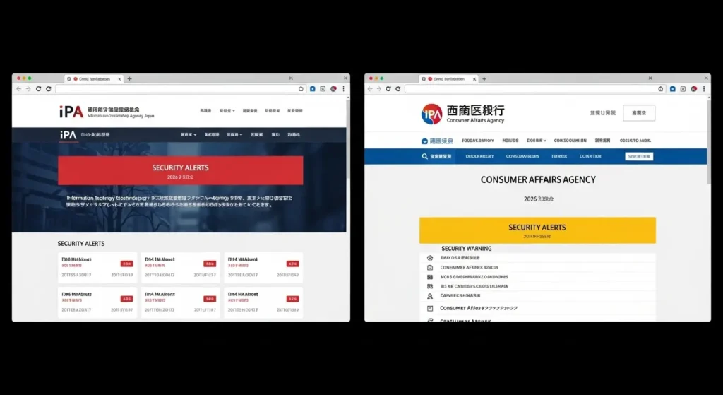 IPAと消費者庁の公式サイト