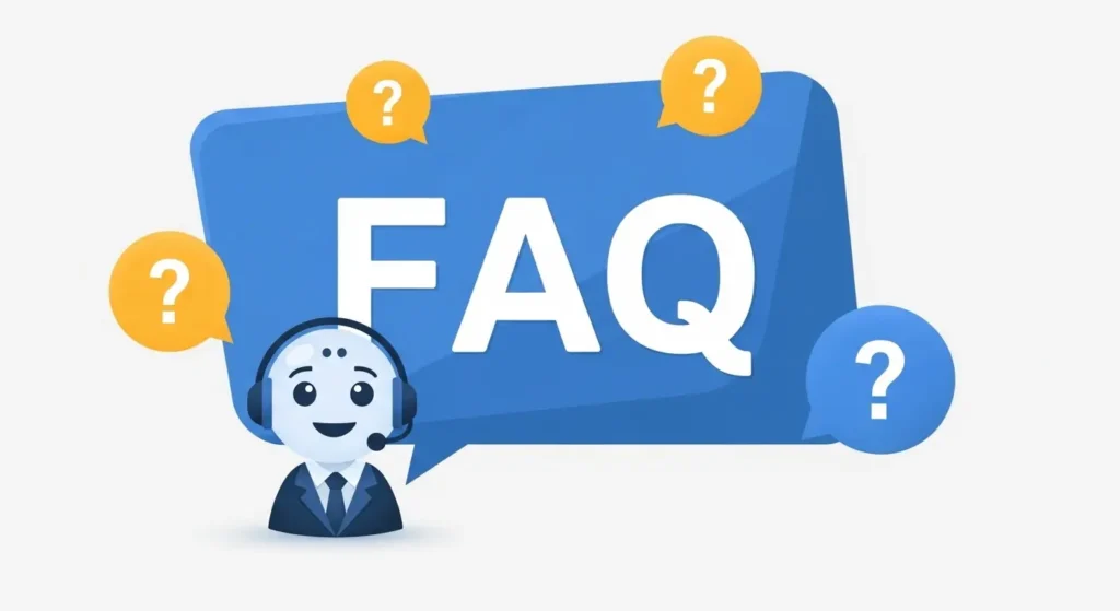 AIエージェントの導入に関するFAQをイメージしたアイコン