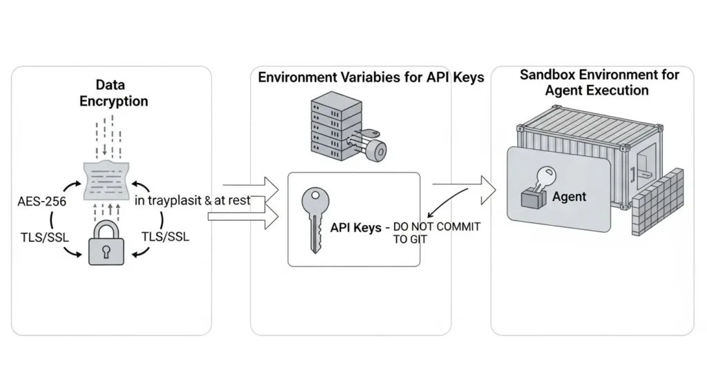 AIエージェントのセキュリティ対策とデータフロー図