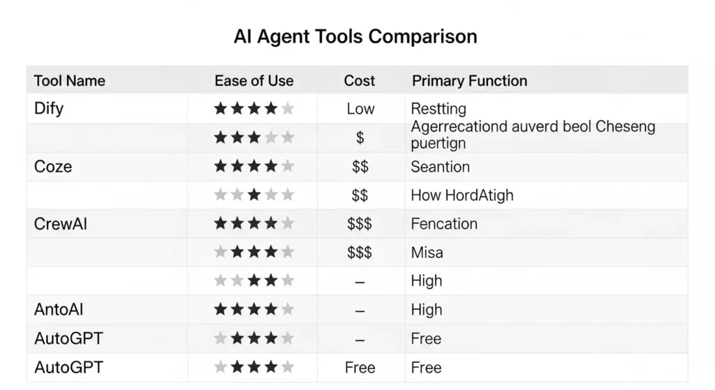 AIエージェントツール10選の比較一覧表