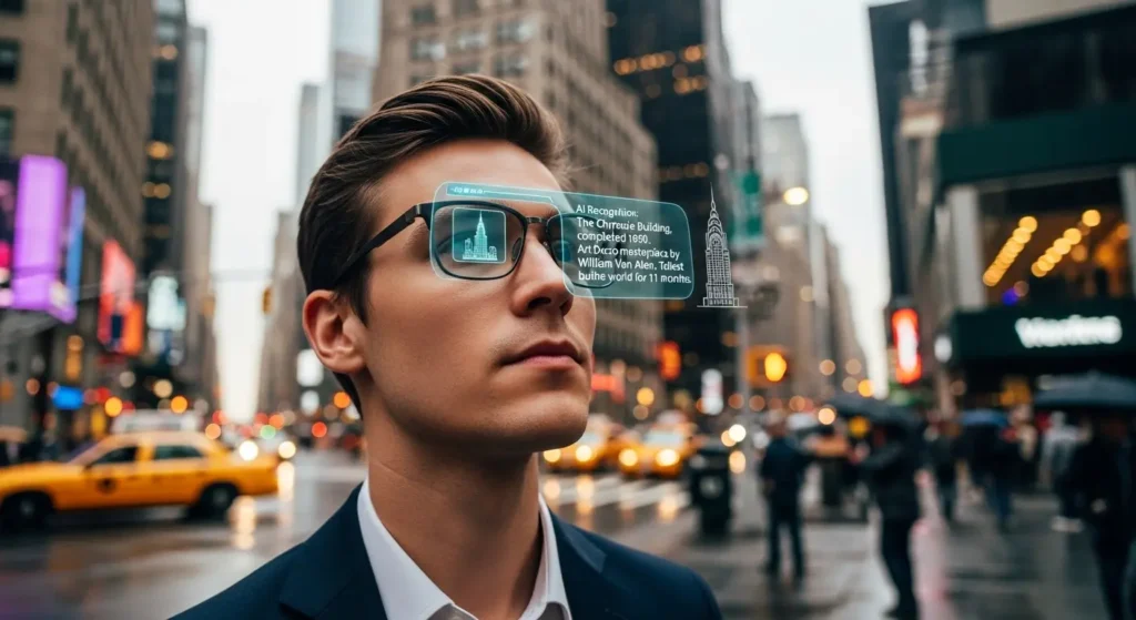 AIアプリと連携し、視覚情報をリアルタイム解析するスマートグラス