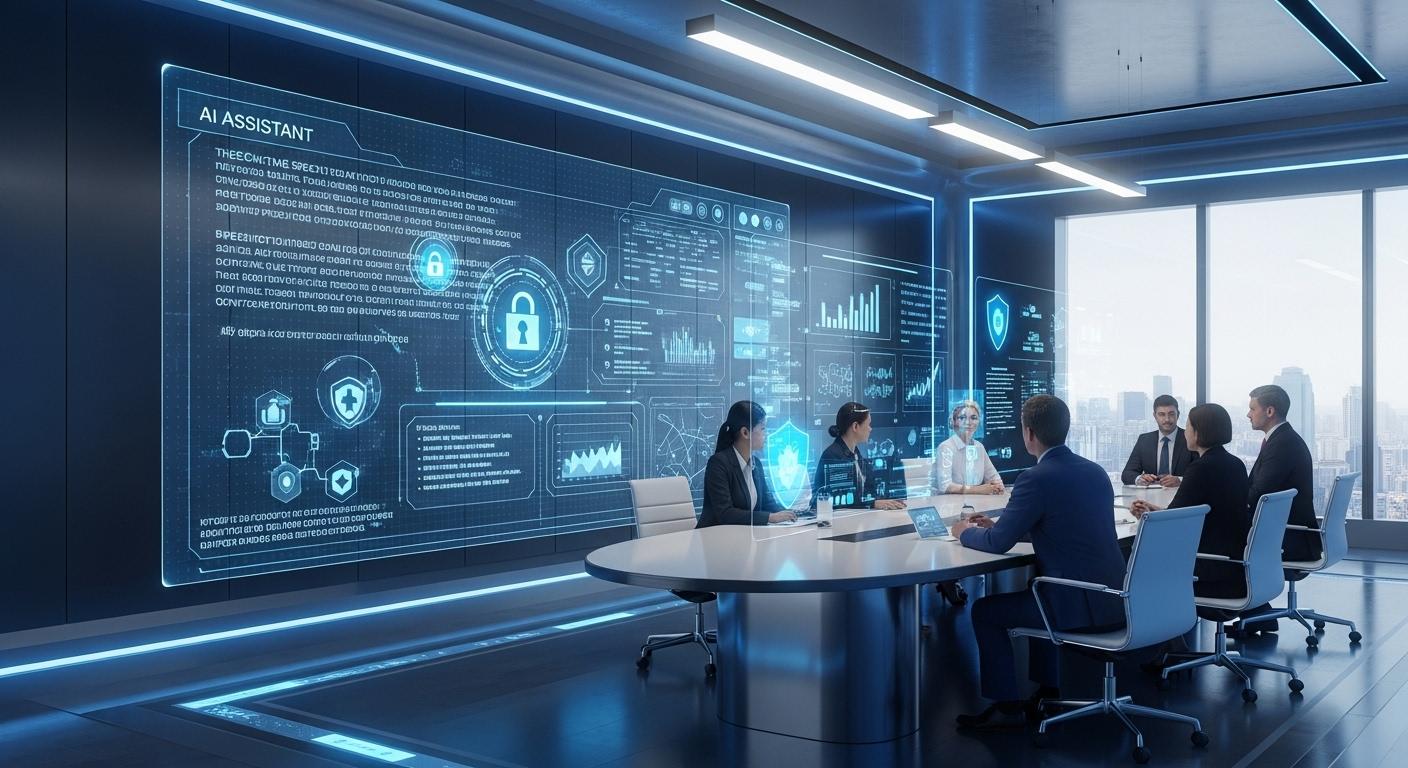 2026年最新のセキュリティ対策が施されたAI議事録ツールの利用イメージ