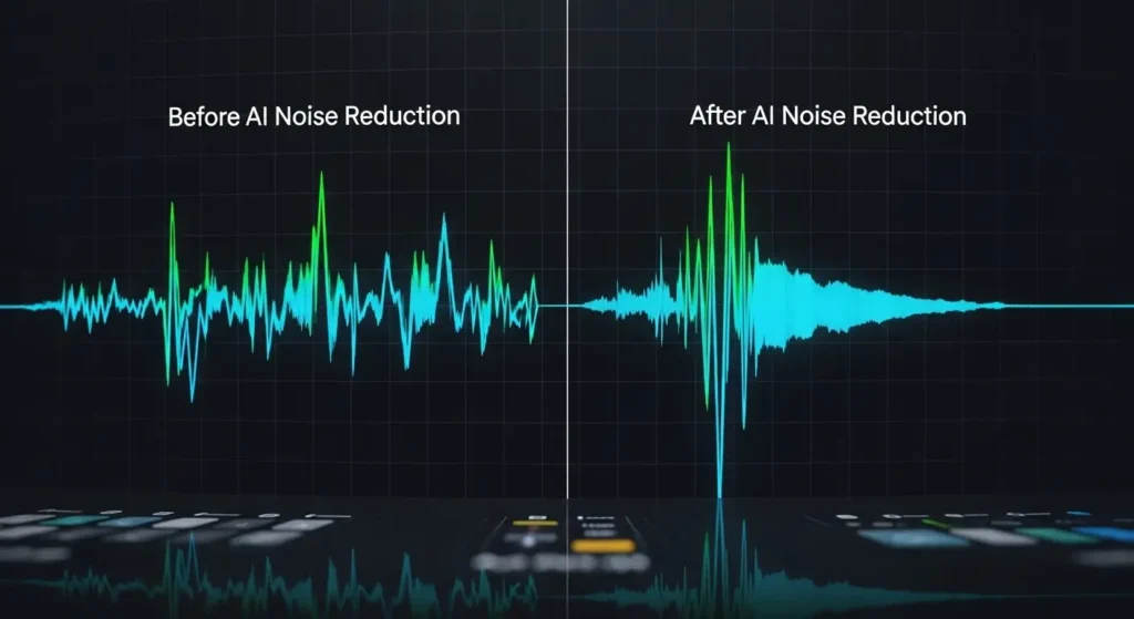 AIによるノイズ除去のビフォーアフター