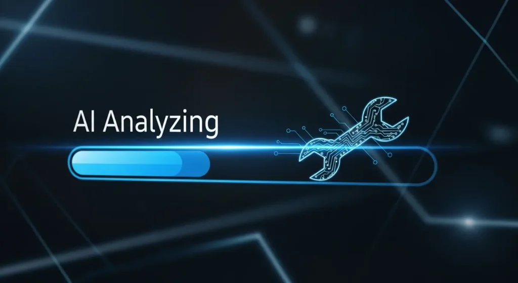 AIによる動画解析の進捗画面