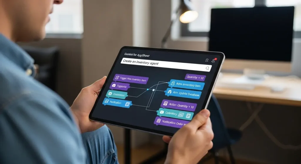 AppSheetとGeminiによるノーコードAI開発画面