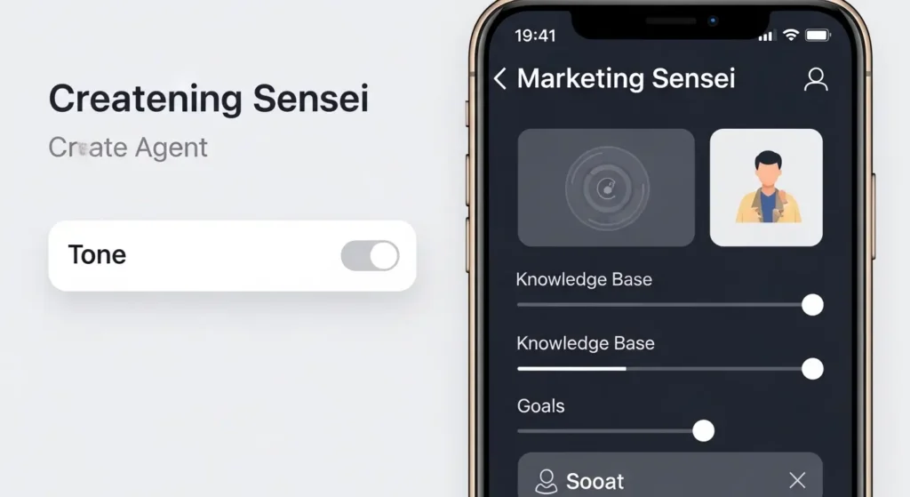 自分専用のカスタムAIエージェントを作成・カスタマイズする画面