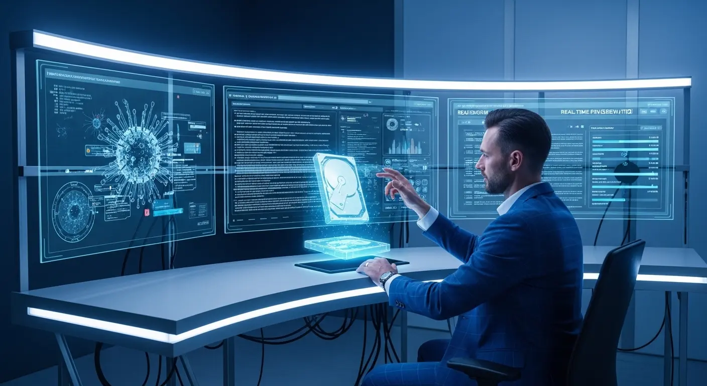 デジタルフォレンジック技術を用いてサイバー攻撃の証拠を分析するセキュリティ専門家