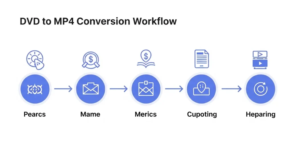 DVD変換の3ステップガイド図解