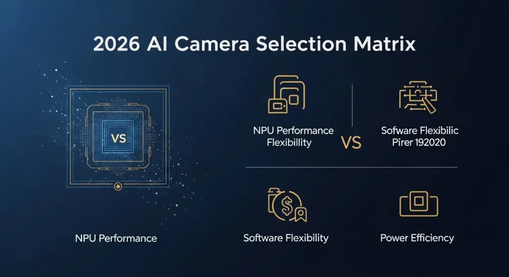 2026年のエッジAIカメラ選定基準をまとめたインフォグラフィック