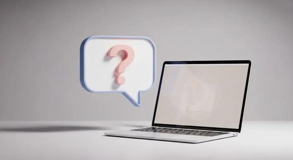 PC選びの疑問を表現したイラスト