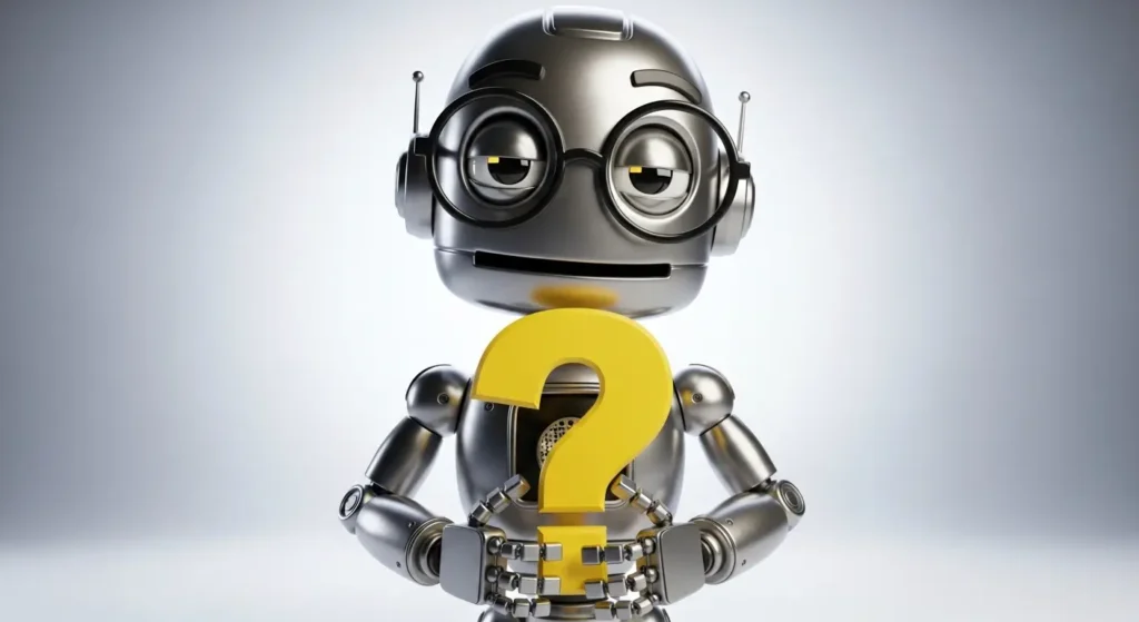 質問に答えるAIアシスタントのキャラクター