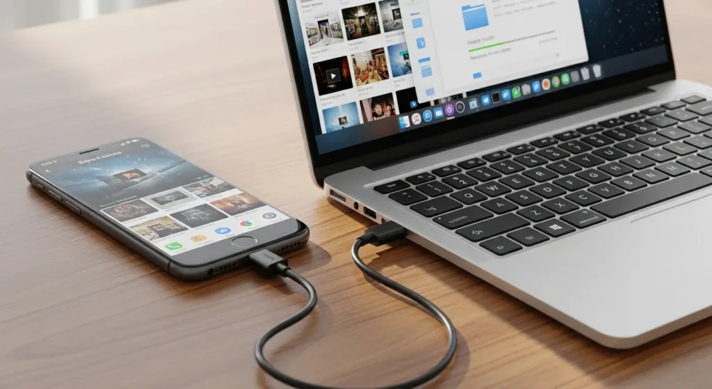 スマホ動画の復旧作業