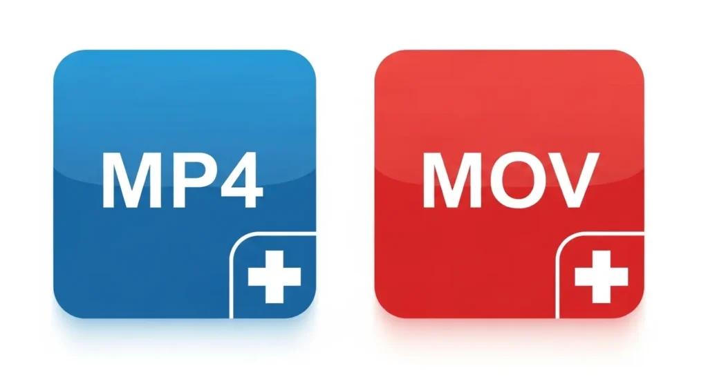 MP4とMOVの修復イメージ