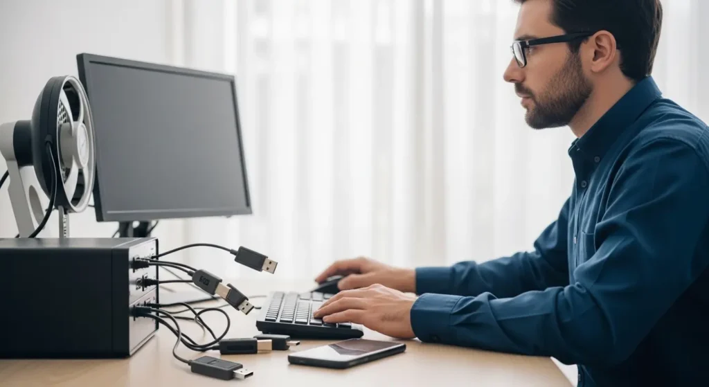 1900101 0017エラーを解消するためのPC周辺整理