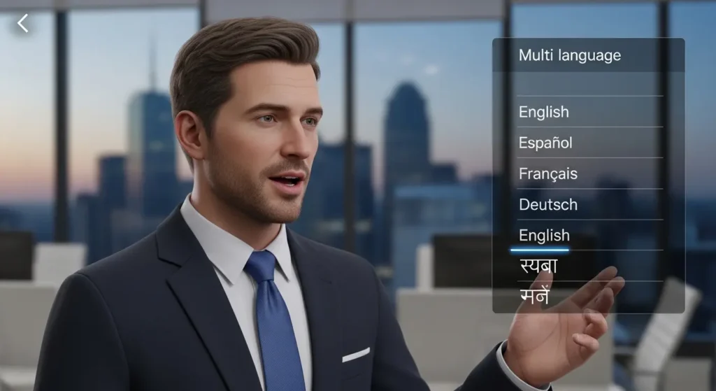 Fotorの最新AIおしゃべりアバターによるプレゼンシーン
