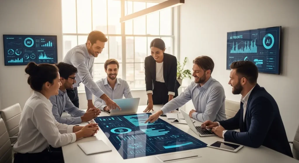 AIツールを活用して効率的に働く2026年のビジネスチームの姿