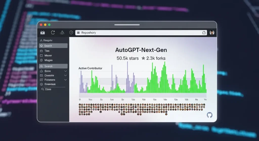 GitHub上のAIエージェントリポジトリのイメージ