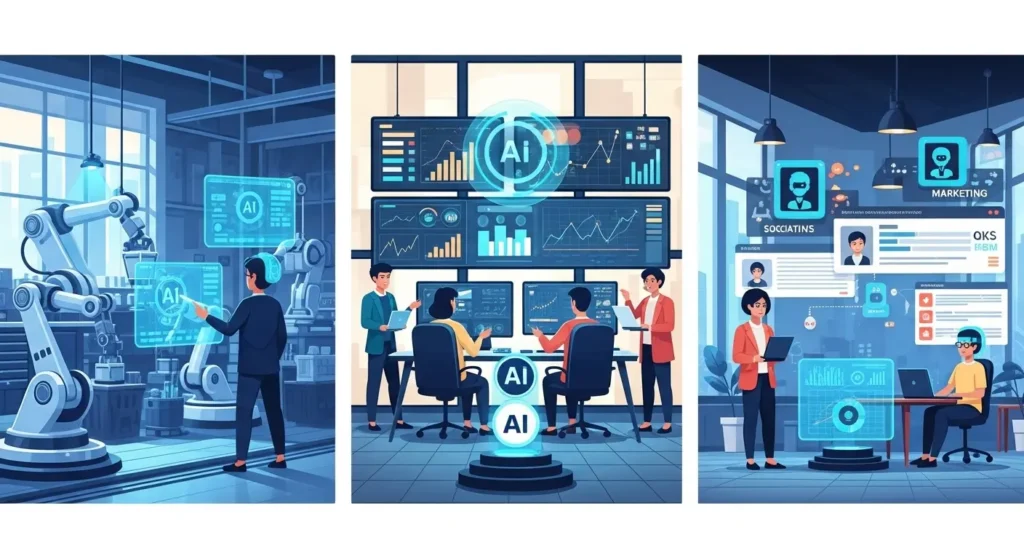 製造・金融・マーケティングでのAIエージェント活用例