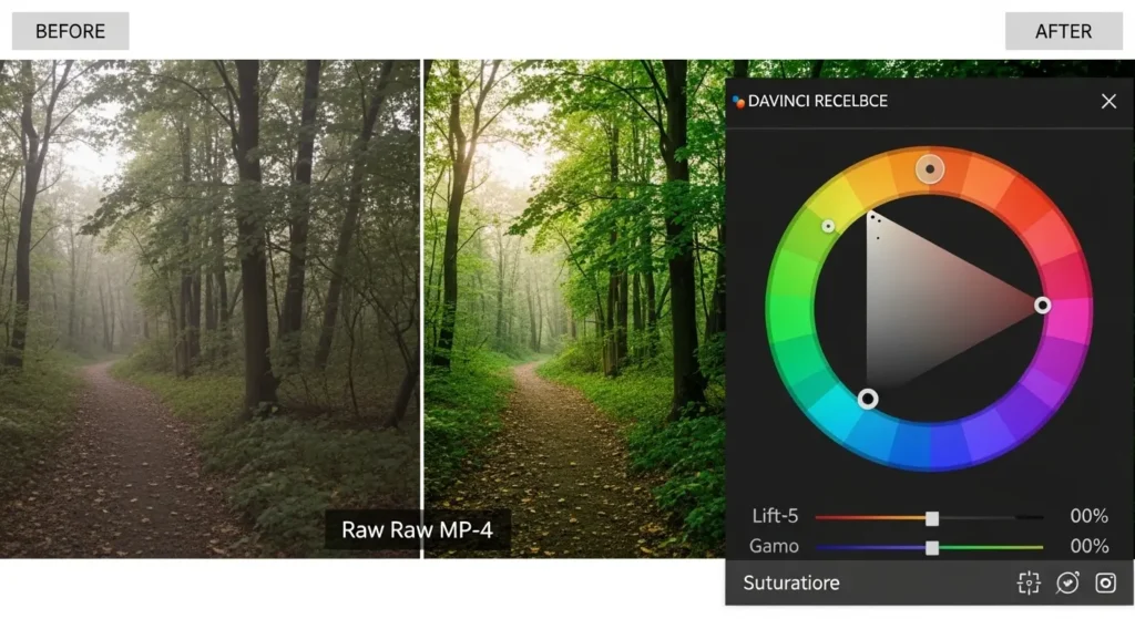MacでiMovieを使い美しい夕日の動画を編集する画面