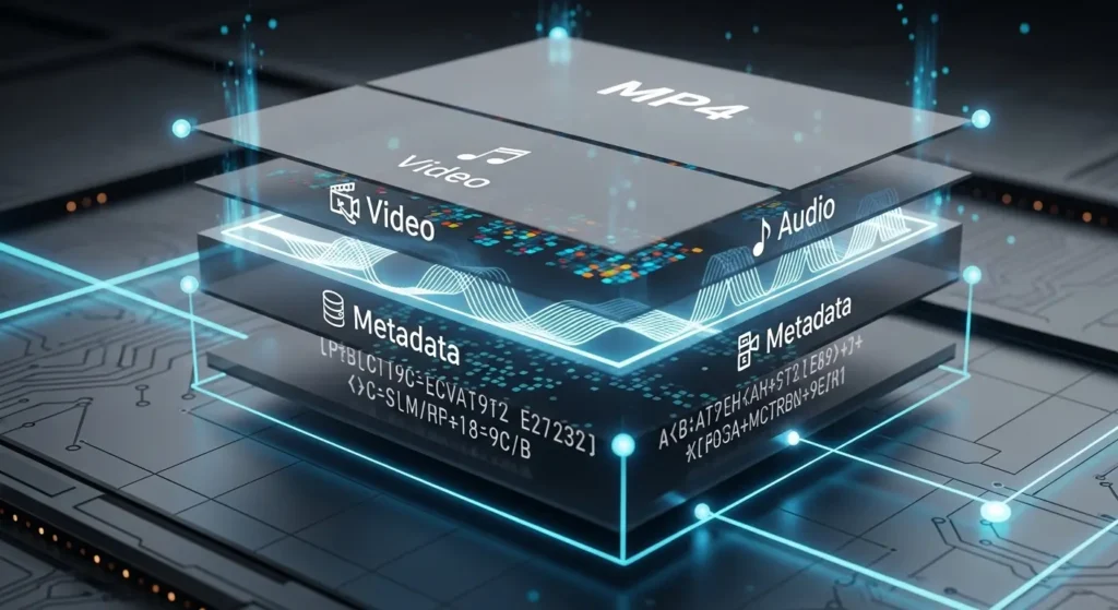 MP4ファイルの構造図