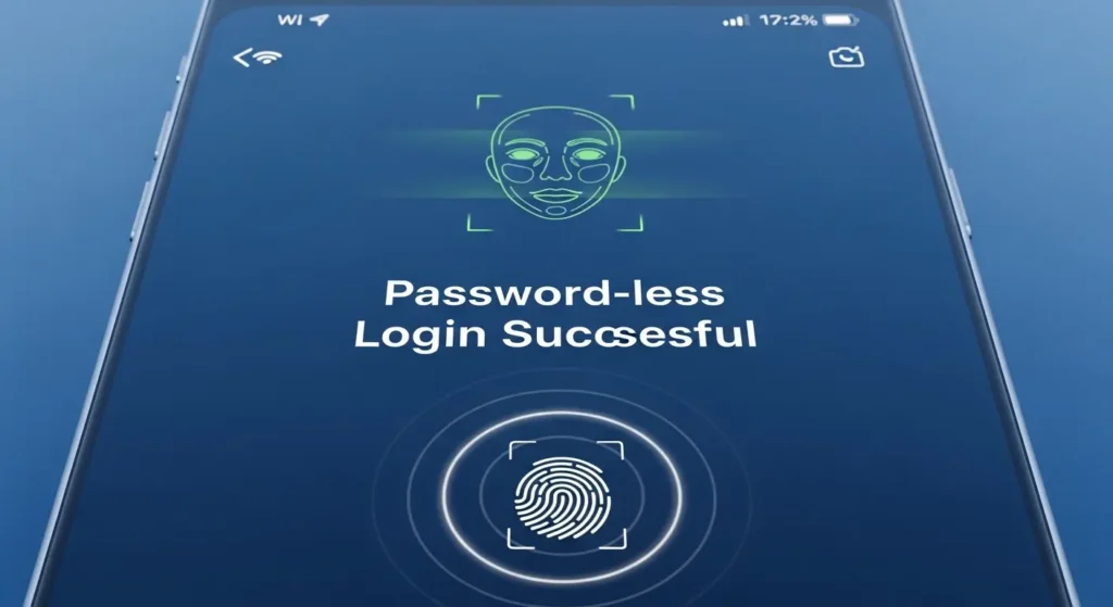 パスキーによる生体認証ログイン