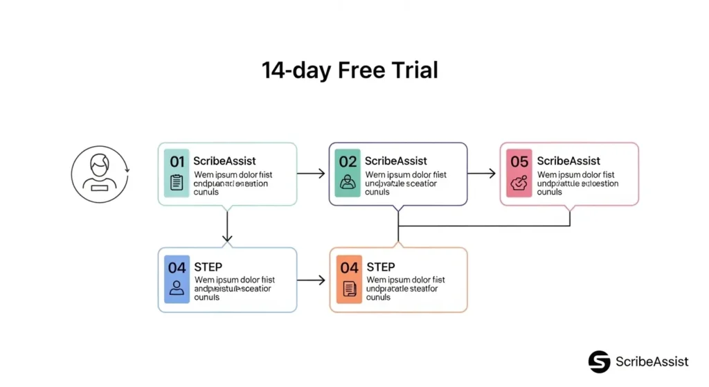 ScribeAssistの14日間無料トライアルの申し込み手順