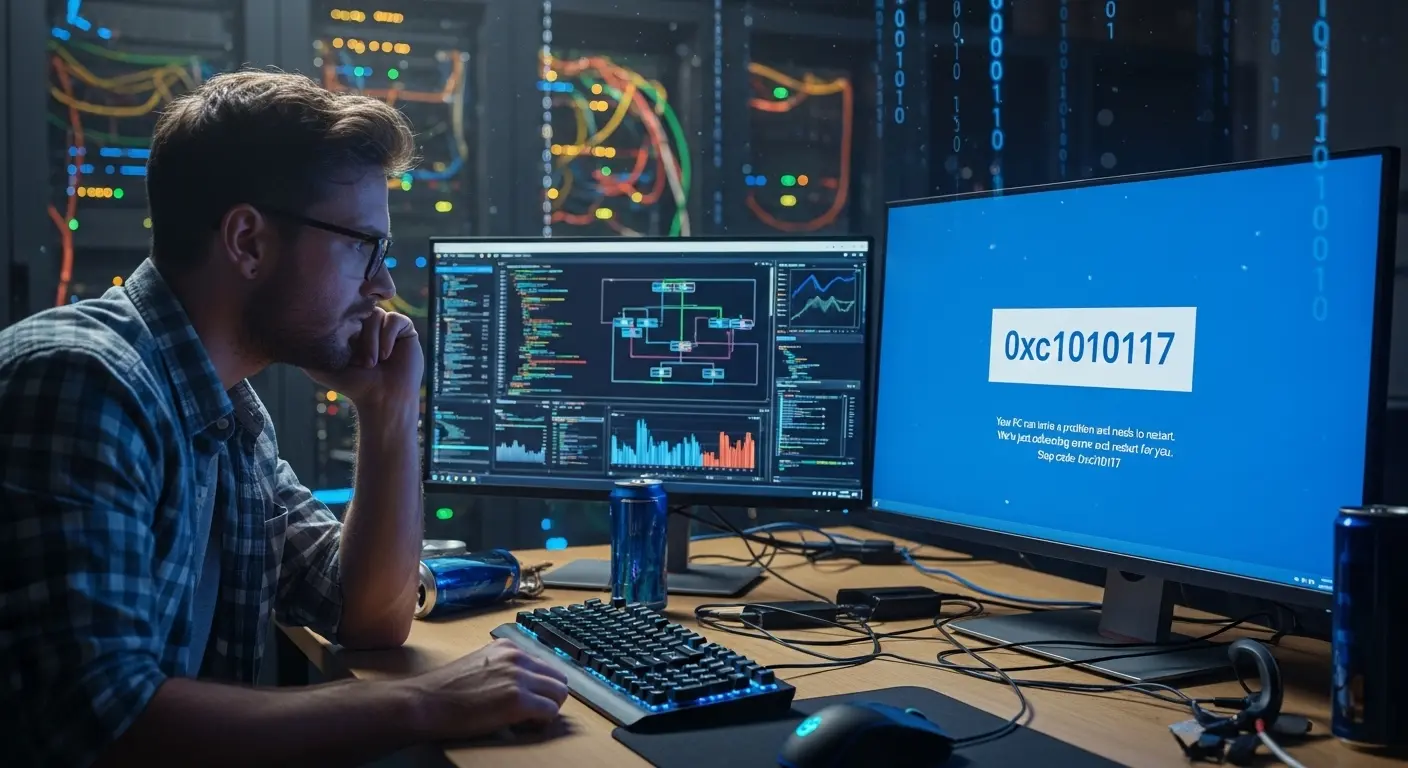 Windows Media Playerで0xc1010117エラーが表示されたPC画面