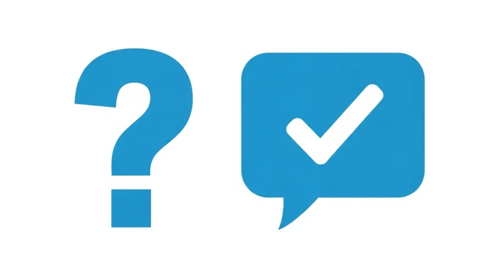 よくある質問と回答を象徴するアイコン