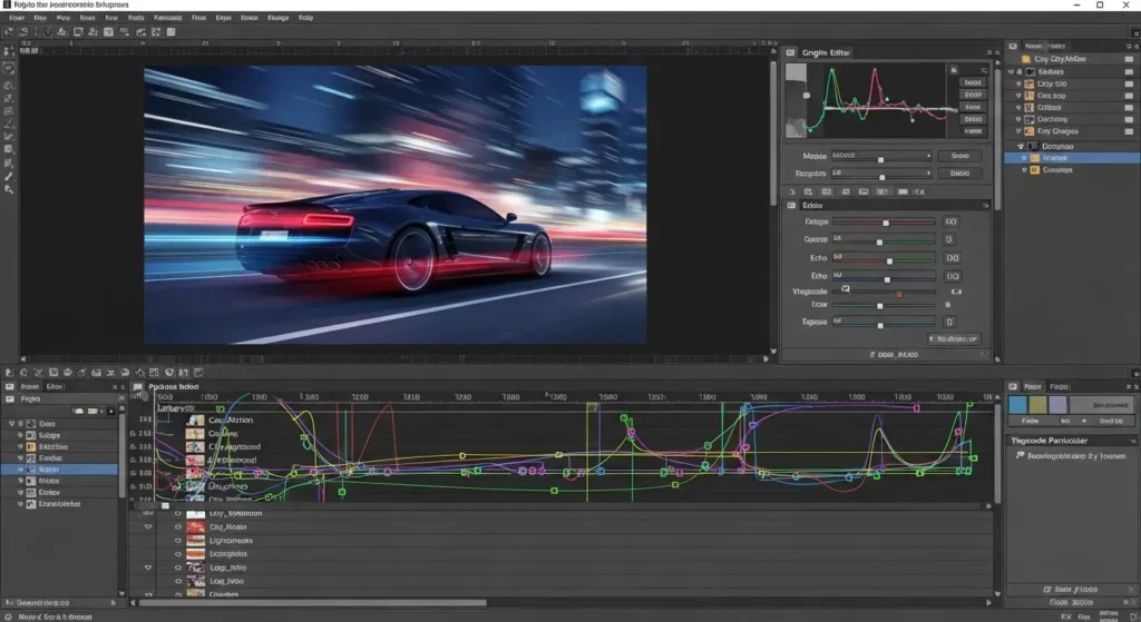 After Effectsを使用した高度なモーショングラフィックス制作