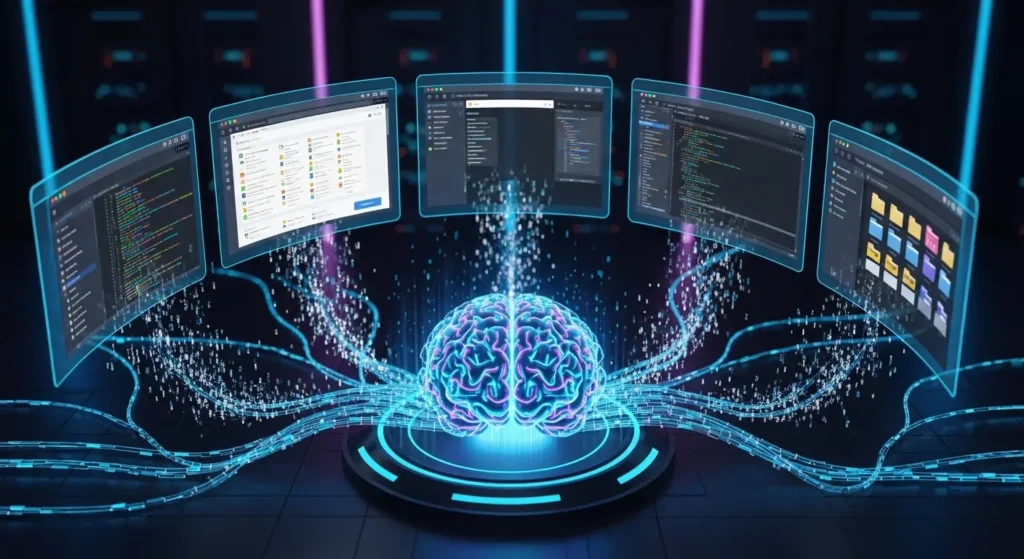 自律型AIエージェントのツール連携図