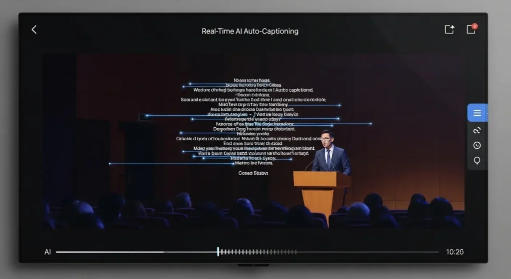AIによる自動字幕生成とデザイン適用