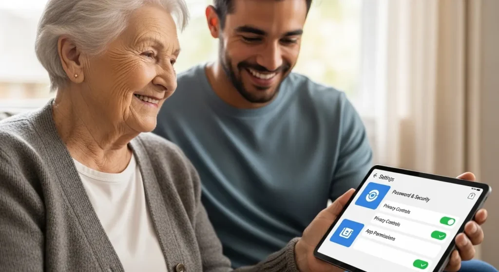 初心者でもできる簡単なセキュリティ設定の様子