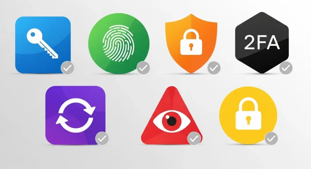 おすすめ認証アプリ7選のロゴ一覧