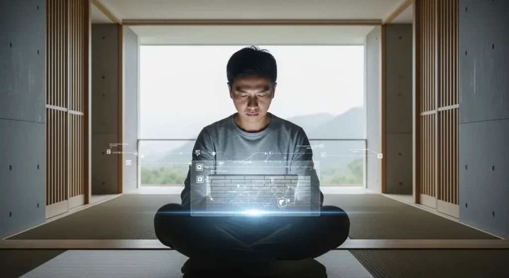 冷静な判断でデジタル投資に向き合う人物