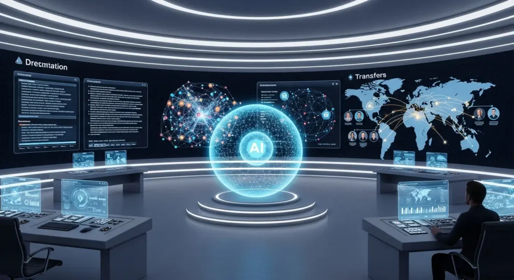 自律的に翻訳タスクをこなすAIエージェントのイメージ