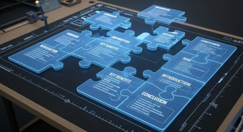 論理的な記事構成を組み立てるデジタル設計図
