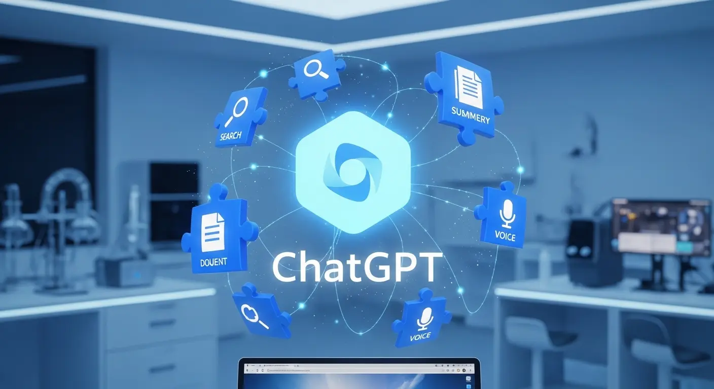 Google ChromeブラウザでChatGPTの機能を拡張するイメージ図