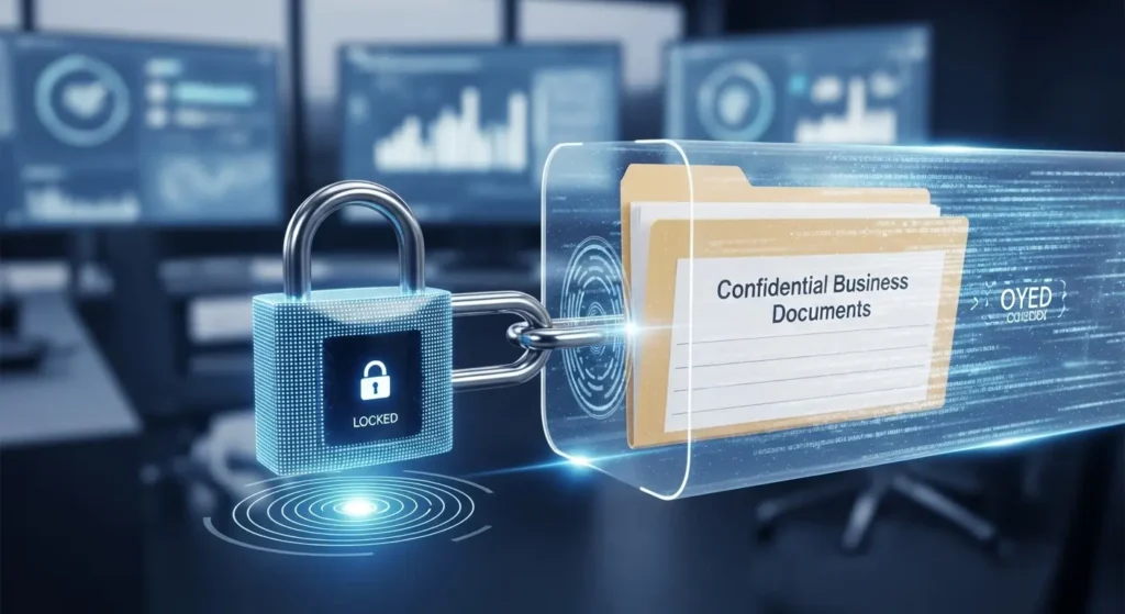 機密情報を保護しながら翻訳を行うセキュリティのイメージ